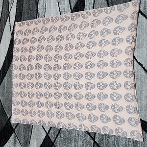 D & B LIGHT PINK SKULL 💀 PRINT INFINITY SCARF ONE SIZE